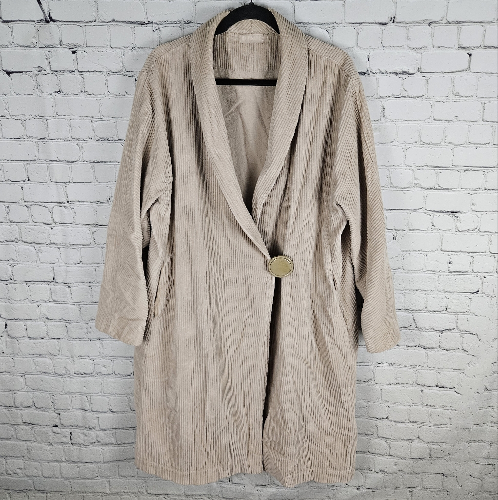Cp Shades | Marian Lined Long Cotton Corduroy Pocket Cardigan Jacket